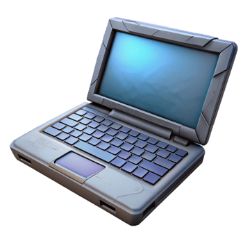 impressive minimalist Gaming Laptop with Backlit Keyboard Isolated high resolution png