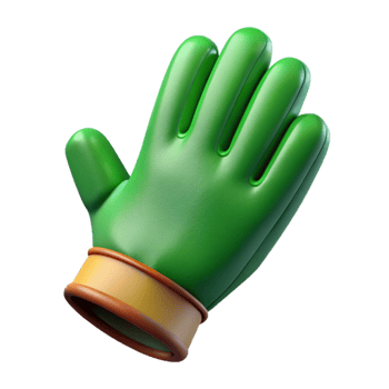 wonderful creative Gardening Gloves Green Top View Cutout exclusive png