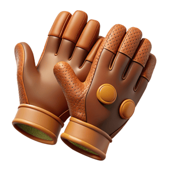 magnificent artistic Gardening Gloves Leather Brown Cutout high quality png