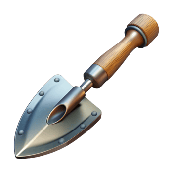 magnificent classic Gardening Spade Metal Blade Cutout original png
