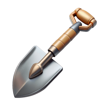 extraordinary rustic Gardening Spade Metal Blade Cutout genuine png