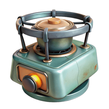 stunning minimalist Gas Stove Portable Transparent Background genuine png