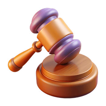 impressive creative Gavel and Sound Block Isolated genuine png