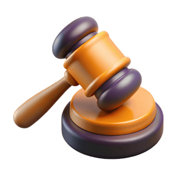 impressive rustic Gavel Icon with Sound Block Isolated exclusive png