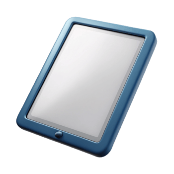 dramatic contemporary Generic Tablet with Blank Screen Cutout Isolated professional png