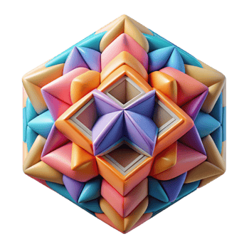 wonderful classic Geometric Pattern Abstract Style Colorful Isolated authentic png