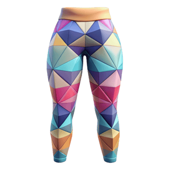 beautiful abstract Geometric Print Leggings Abstract Design Cutout Transparent Background premium png