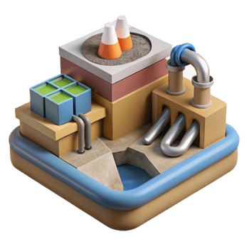 impressive classic Geothermal Energy Extraction Process Diagram Cutout detailed png