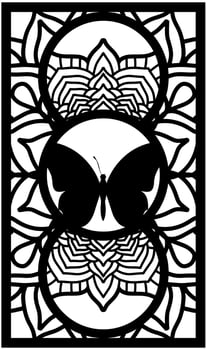 laser cut decorative panel art vector