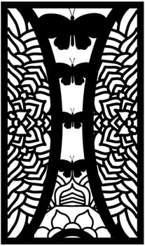 Decorative laser panel vector