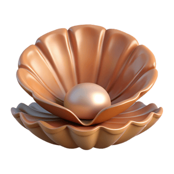 beautiful traditional Giant Clam Shell Cutout Open Position Isolated high quality png