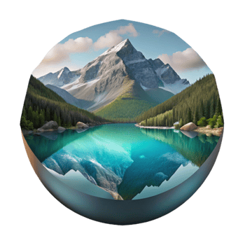 dramatic contemporary Glacier National Park Lake Mcdonald Reflection Cutout high quality png