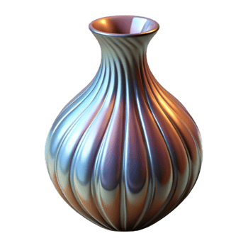 elegant classic Glassblown Vase Elegant Shape Isolated high quality png