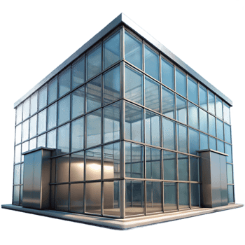 wonderful classic Glass Facade Building with Reflections Transparent exclusive png