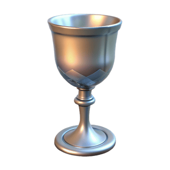 vibrant rustic Glass Goblet Elegant Design Isolated with Clear Glass detailed png