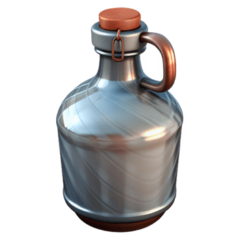 extraordinary abstract Glass Growler with Swing Top Closure Isolated authentic png