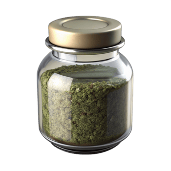 wonderful creative Glass Jar with Dried Herbs and Spices Transparent Background genuine png