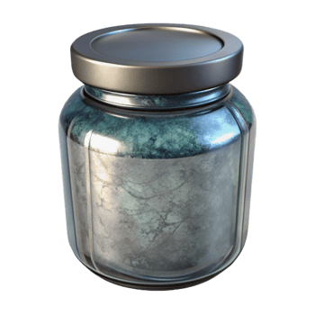 magnificent classic Glass Jar with Metal Lid Isolated Transparent Background high resolution png