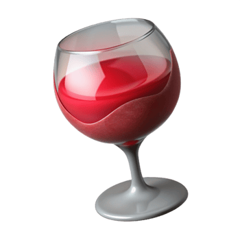 elegant rustic Glass of Red Wine Close Up Cutout png