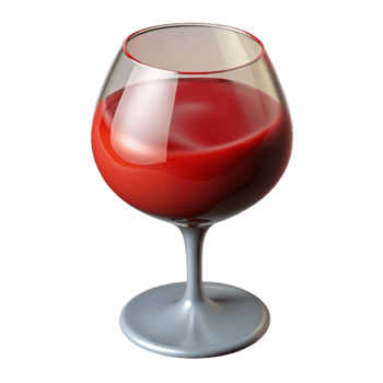 beautiful creative Glass of Red Wine Close Up Cutout premium png
