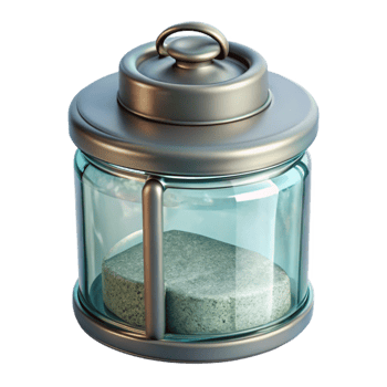 vibrant rustic Glass Storage Container Set Transparent Background Cutout png
