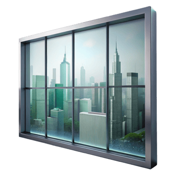 beautiful traditional Glass Wall with City View Transparent genuine png