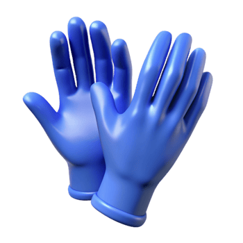 magnificent modern Gloves Pair Medical Blue Nitrile Islolated exclusive png