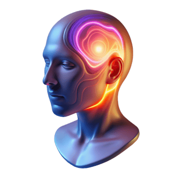 magnificent rustic Glowing Aura Around Head Silhouette Cutout authentic png