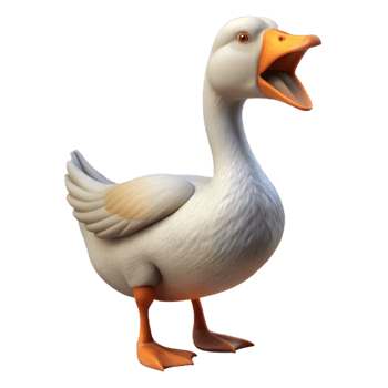 magnificent traditional Goose Honking Isolated original png
