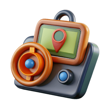 magnificent vintage Gps Device on Tractor Dashboard Cutout Element detailed png