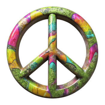 wonderful traditional Graffiti Peace Sign Cutout Symbolic Design original png