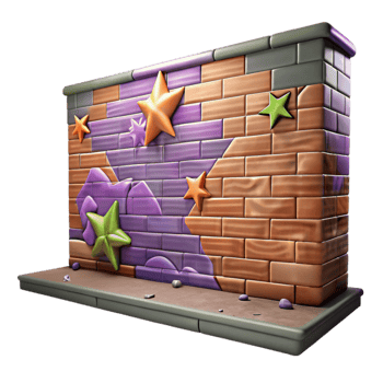 dramatic traditional Graffiti Wall Backdrop Cutout high quality png