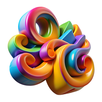 serene creative Graffiti Word Art Colorful Abstract Isolated png