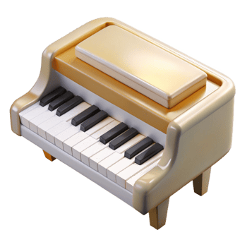 extraordinary creative Grand Piano Keyboard Close Up Isolated Transparent Background high quality png