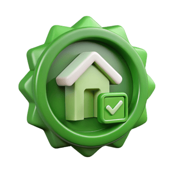 elegant rustic Green Building Certification Logo Cutout original png