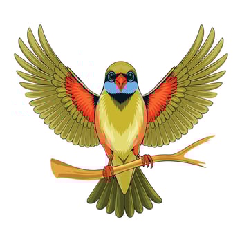 This minimalist bird design captures the beauty and simplicity of nature in motion vector