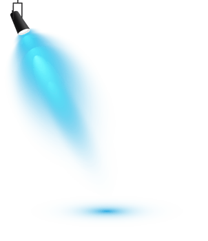 Bright blue Spotlight. Scene. Stage. Podium. Light Effects. Glow light effect. Glowing lamp. . Illustration number 503 png