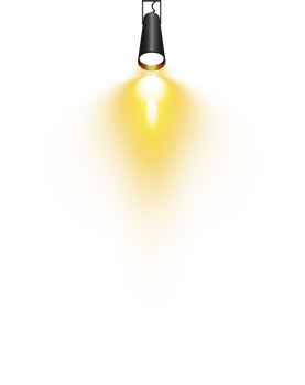 Bright Yellow or Golden Spotlight. Scene. Stage. Podium. Light Effects. Glow light effect. Glowing lamp. . Illustration number 320 png