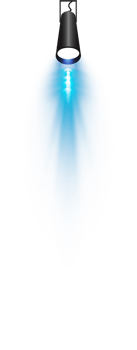 Bright blue Spotlight. Scene. Stage. Podium. Light Effects. Glow light effect. Glowing lamp. . Illustration number 425 png