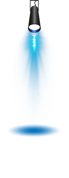 Bright blue Spotlight. Scene. Stage. Podium. Light Effects. Glow light effect. Glowing lamp. . Illustration number 298 png