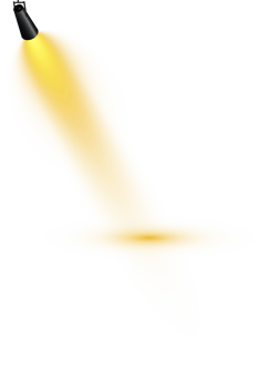 Bright Yellow or Golden Spotlight. Scene. Stage. Podium. Light Effects. Glow light effect. Glowing lamp. . Illustration number 272 png