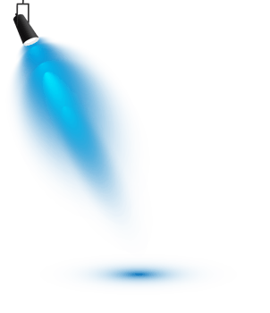 Bright blue Spotlight. Scene. Stage. Podium. Light Effects. Glow light effect. Glowing lamp. . Illustration number 493 png