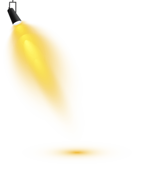 Bright Yellow or Golden Spotlight. Scene. Stage. Podium. Light Effects. Glow light effect. Glowing lamp. . Illustration number 270 png