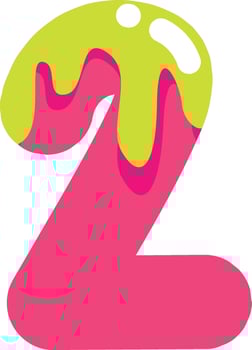 Gooey Slime Number 2 vector