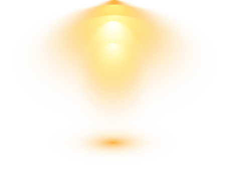 Bright Yellow or Golden Spotlight. Scene. Stage. Podium. Light Effects. Glow light effect. Glowing lamp. . Illustration number 226 png