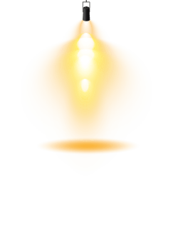 Bright Yellow or Golden Spotlight. Scene. Stage. Podium. Light Effects. Glow light effect. Glowing lamp. . Illustration number 115 png