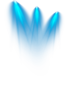 Bright blue Spotlight. Scene. Stage. Podium. Light Effects. Glow light effect. Glowing lamp. . Illustration number 105 png