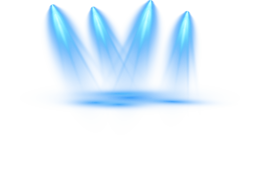 Bright White Spotlight. Scene. Stage. Podium. Light Effects. Glow light effect. Glowing lamp. . Illustration number 139 png
