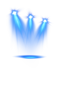 Bright blue Spotlight. Scene. Stage. Podium. Light Effects. Glow light effect. Glowing lamp. . Illustration number 36 png
