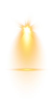 Bright Yellow or Golden Spotlight. Scene. Stage. Podium. Light Effects. Glow light effect. Glowing lamp. . Illustration number 13 png